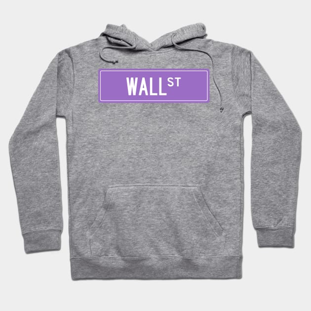 Wall st purple Hoodie by annacush